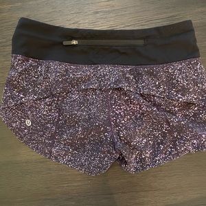 Lululemon speed shorts 2” size 2